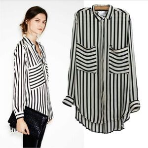 Zara style Hi low blouse